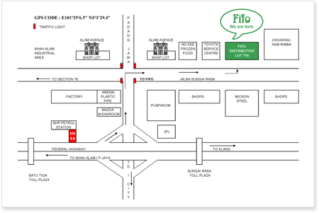 Fifo Distribution Location Map